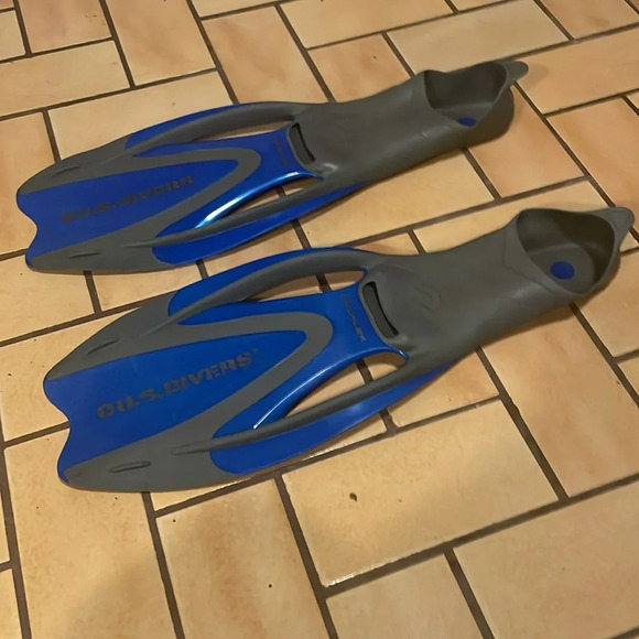 U.S DIVERS pro flex snorkeling diving swim water fins Size M 6.5 - 8 - Picture 2 of 7